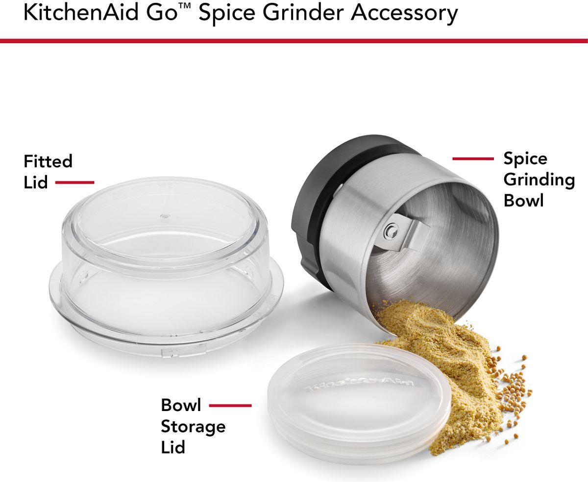KitchenAid - KitchenAid Go Cordless Spice Grinder Accessory Jar with Storage Lid - KBGRSA1