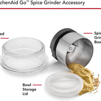 KitchenAid - KitchenAid Go Cordless Spice Grinder Accessory Jar with Storage Lid - KBGRSA1
