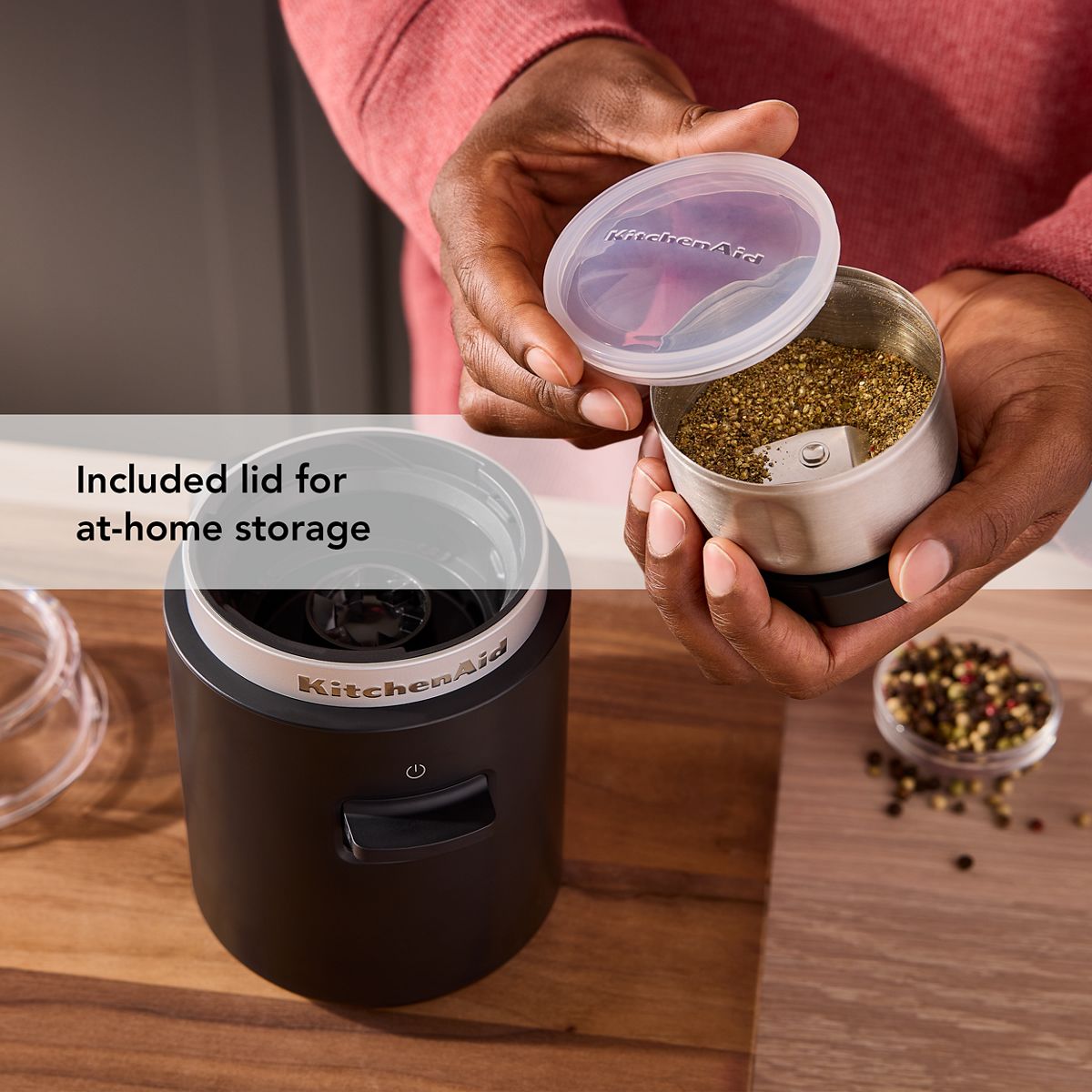 KitchenAid - KitchenAid Go Cordless Spice Grinder Accessory Jar with Storage Lid - KBGRSA1