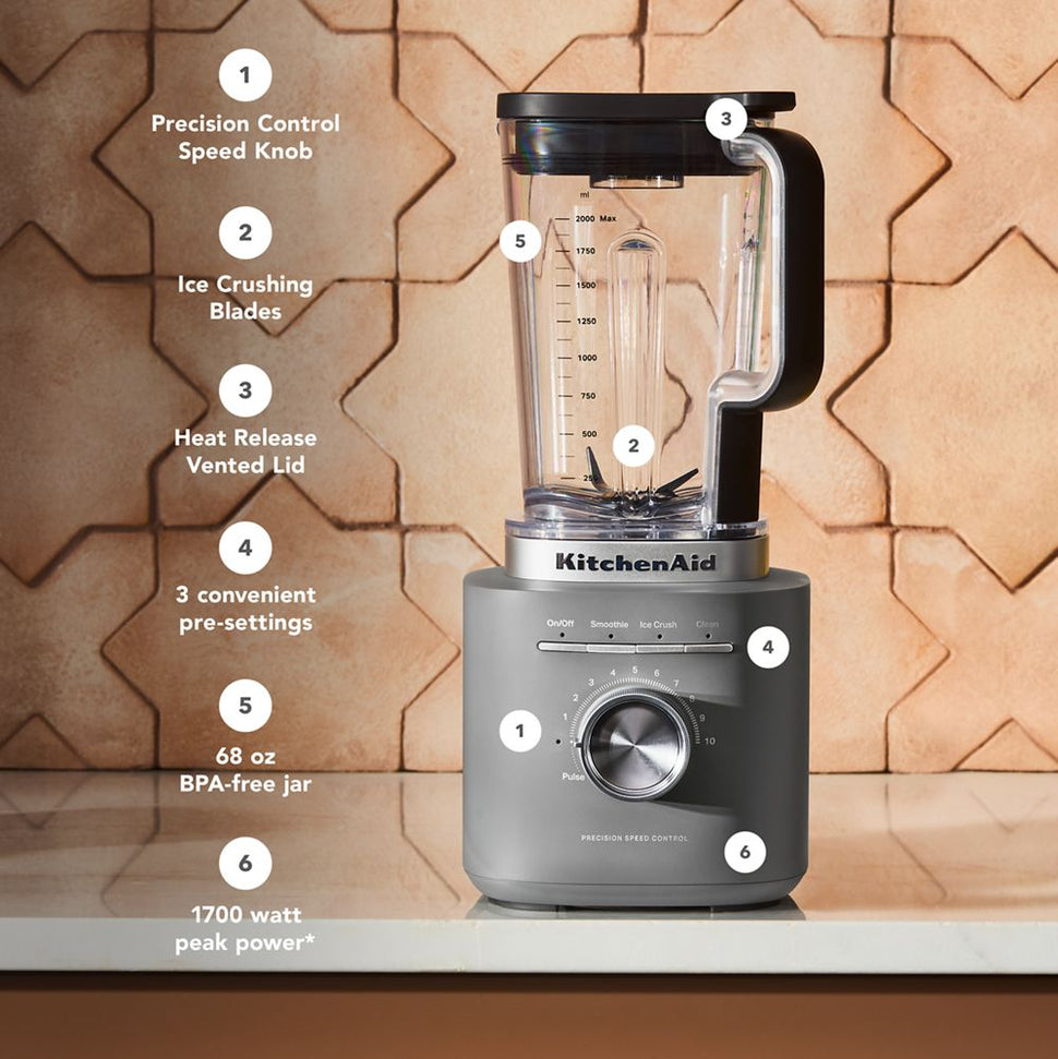 KitchenAid - Pure Power Blender, Dark Grey - KSB2072DG