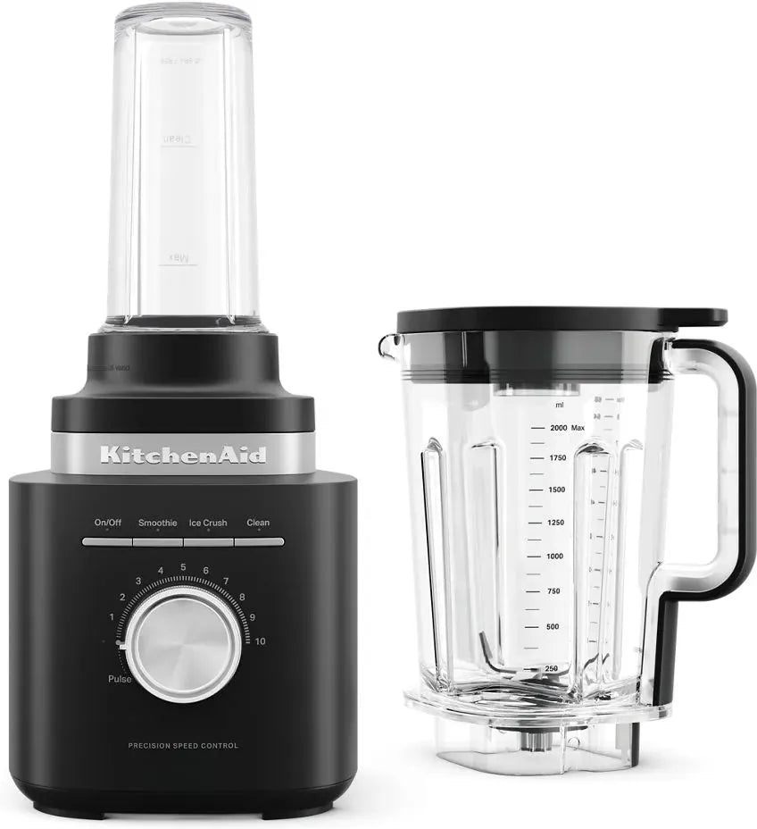 KitchenAid - Pure Power Blender with Personal Blending Jar, Black Matte - KSB2079BM
