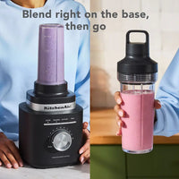 KitchenAid - Pure Power Blender with Personal Blending Jar, Charcoal Grey - KSB2079DG