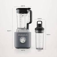 KitchenAid - Pure Power Blender with Personal Blending Jar, Charcoal Grey - KSB2079DG