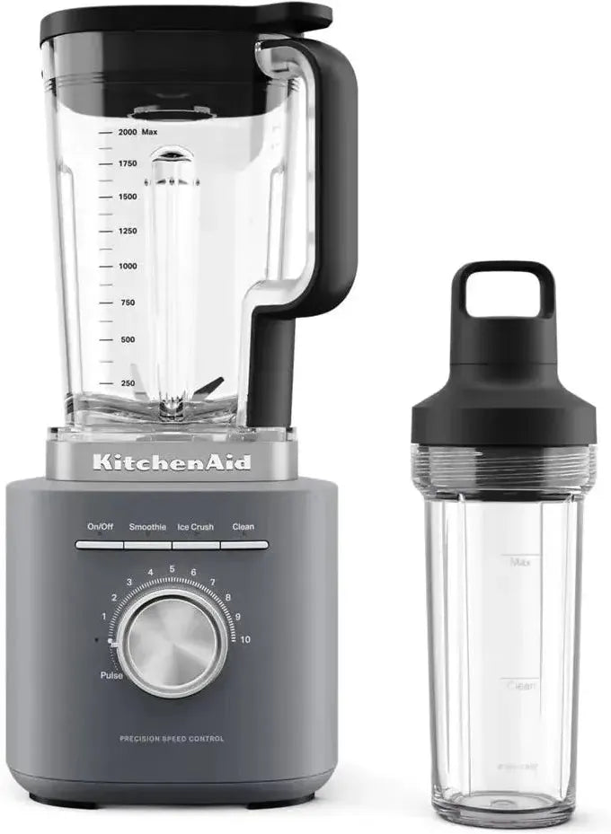 KitchenAid - Pure Power Blender with Personal Blending Jar, Charcoal Grey - KSB2079DG