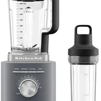 KitchenAid - Pure Power Blender with Personal Blending Jar, Charcoal Grey - KSB2079DG