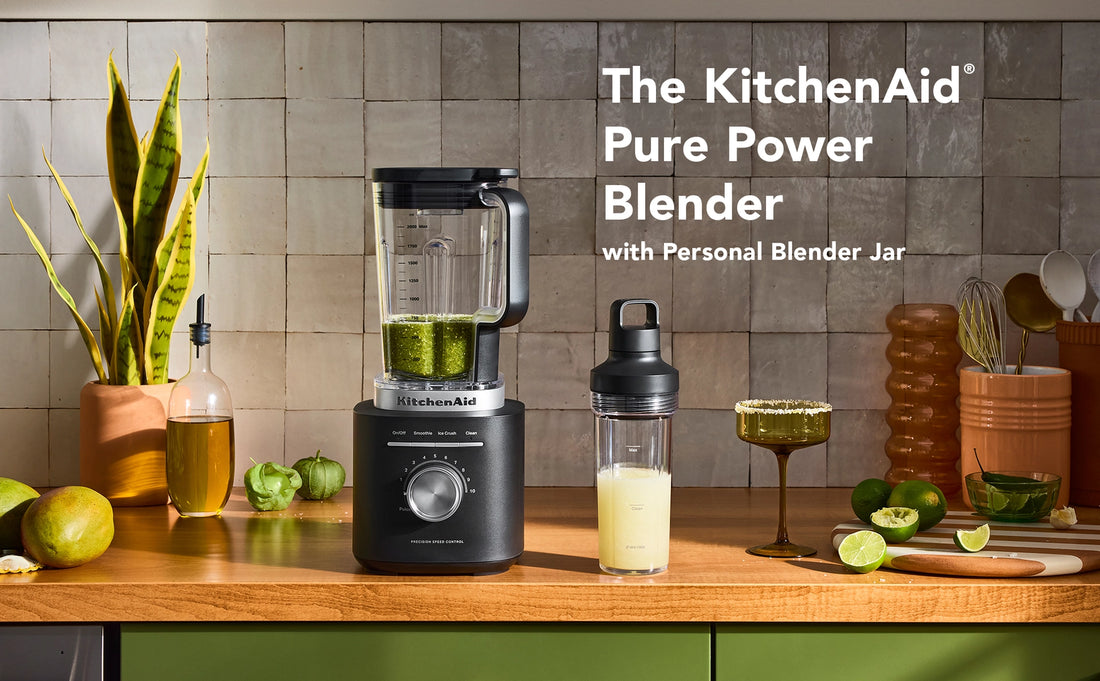KitchenAid - Pure Power Blender with Personal Blending Jar, Empire Red - KSB2079ER
