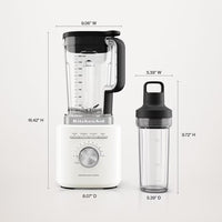 KitchenAid - Pure Power Blender with Personal Blending Jar, Porcelain White - KSB2079PL