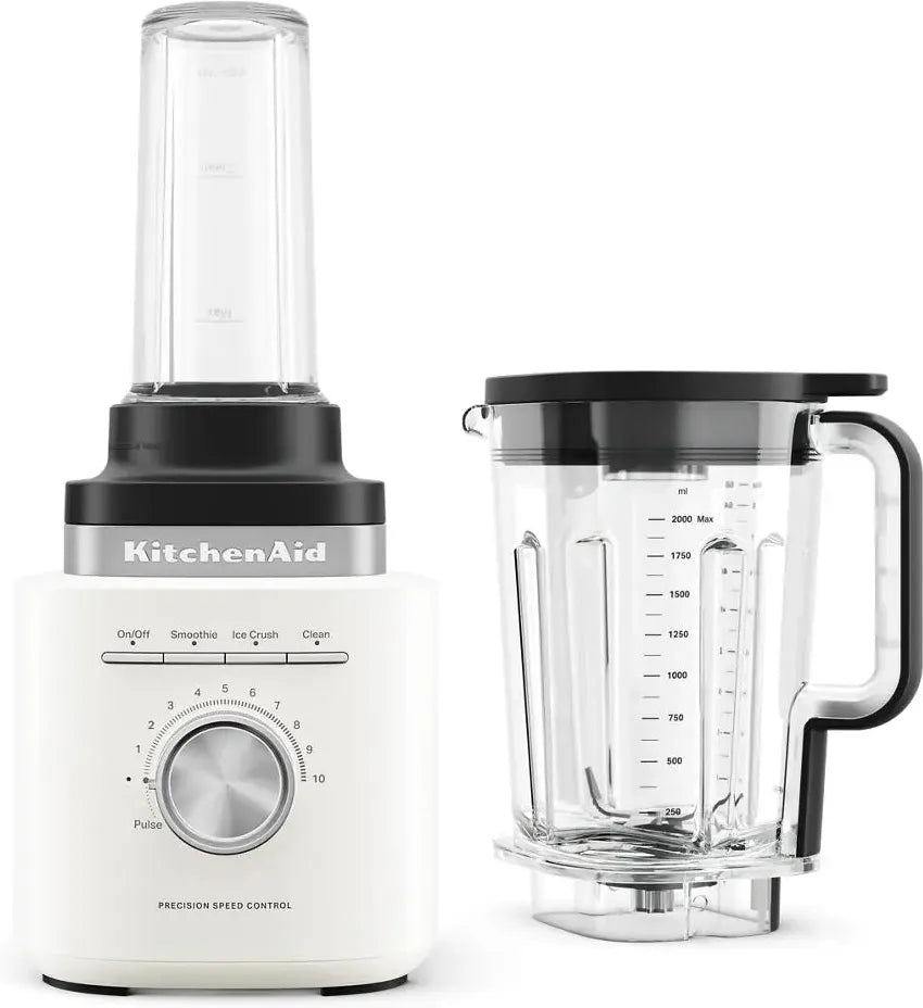 KitchenAid - Pure Power Blender with Personal Blending Jar, Porcelain White - KSB2079PL