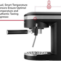 KitchenAid - Semi-Automatic Espresso Machine Black Matte - KES6403BM