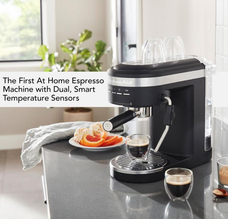 KitchenAid - Semi-Automatic Espresso Machine Black Matte - KES6403BM - DISCONTINUED