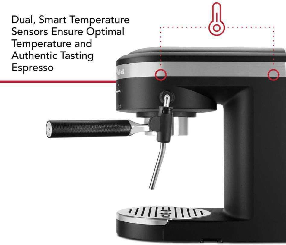 KitchenAid - Semi-Automatic Espresso Machine Black Matte - KES6403BM - DISCONTINUED