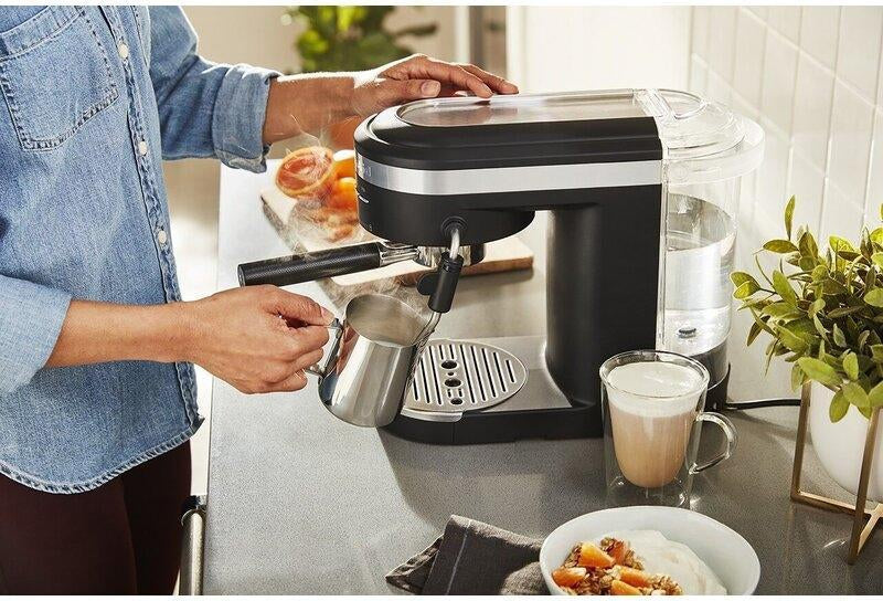 KitchenAid - Semi-Automatic Espresso Machine Black Matte - KES6403BM - DISCONTINUED