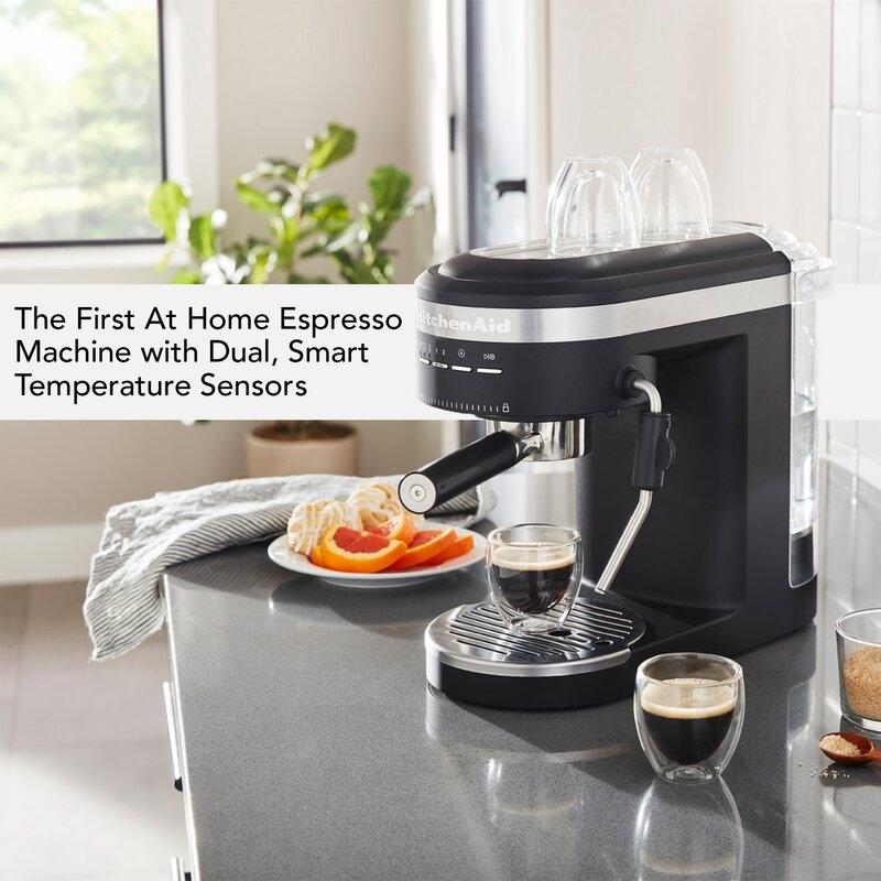 KitchenAid - Semi-Automatic Espresso Machine Black Matte - KES6403BM - DISCONTINUED