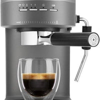 KitchenAid - Semi-Automatic Espresso Machine Charcoal Grey - KES6403DG