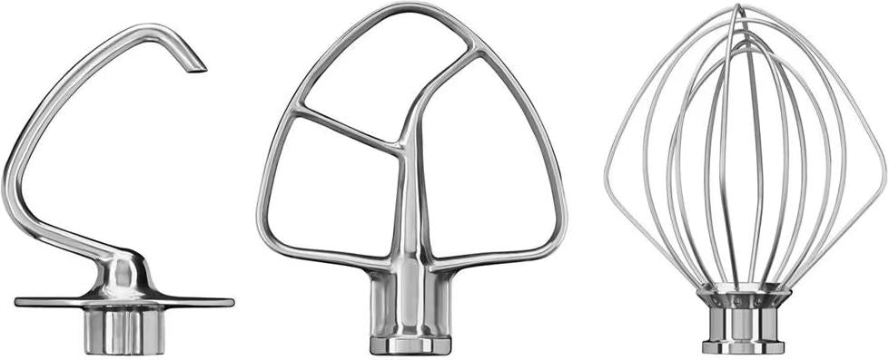 KitchenAid - Stainless Steel 3-Piece Accessory Set with 6-Wire Whip, Dough Hook - KSMTH3PSS