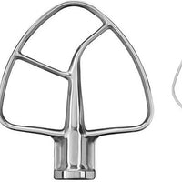 KitchenAid - Stainless Steel 3-Piece Accessory Set with 6-Wire Whip, Dough Hook - KSMTH3PSS