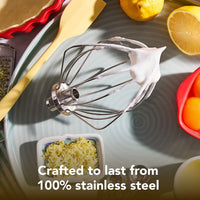 KitchenAid - Stainless Steel 6-Wire Whip for 4.5 and 5 Quart Tilt-Head Stand Mixers - KSMTHWWSS