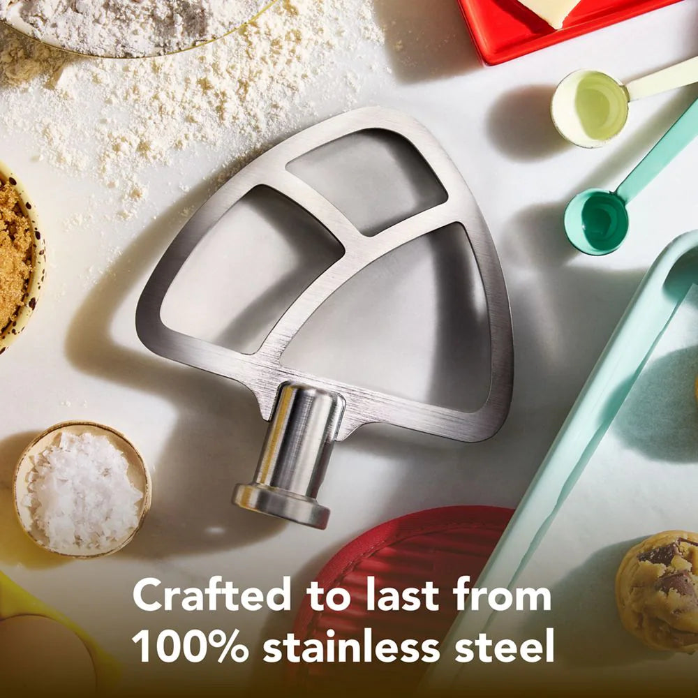 KitchenAid - Stainless Steel Flat Beater for 4.5 and 5 Quart Tilt-Head Stand Mixers - KSMTHFBSS