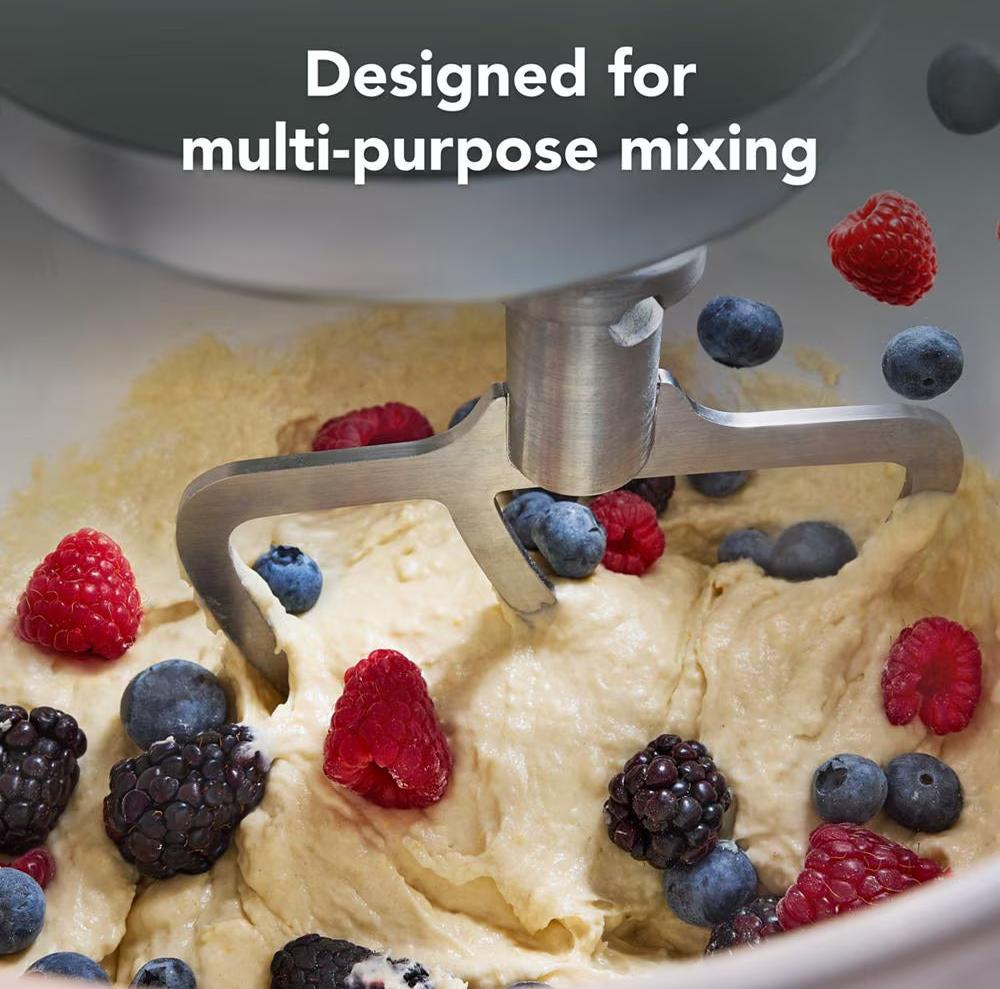 KitchenAid - Stainless Steel Flat Beater for 4.5 and 5 Quart Tilt-Head Stand Mixers - KSMTHFBSS