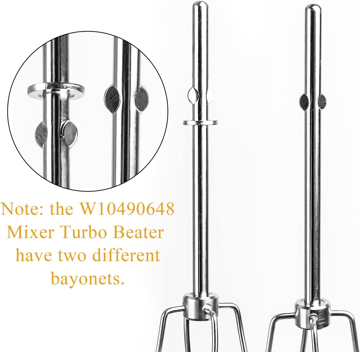 KitchenAid - Stainless Steel Turbo Beater - KHM2B