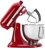 KitchenAid - Tilt-Head Subtle Silver Flex Edge Beater for 4.5 & 5 qt Stand Mixers - KFE5TS