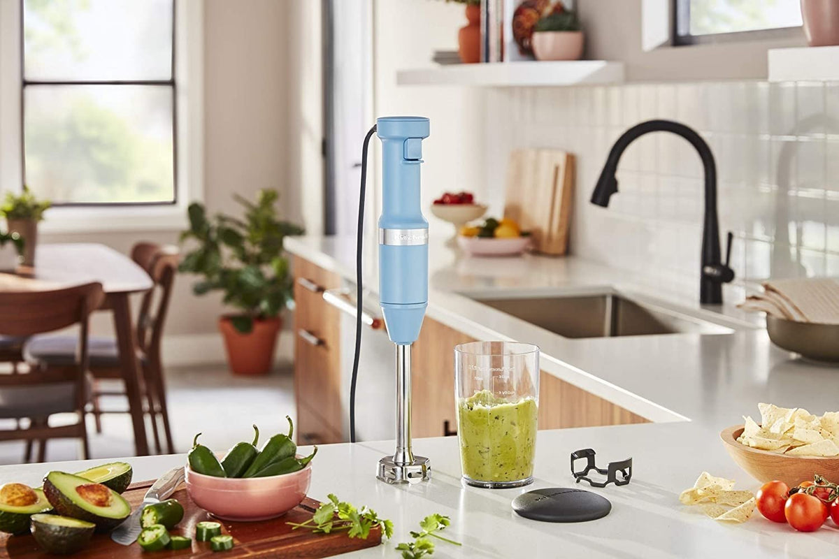 KitchenAid - Variable Speed Corded Hand Blender Blue Velvet - KHBV53VB