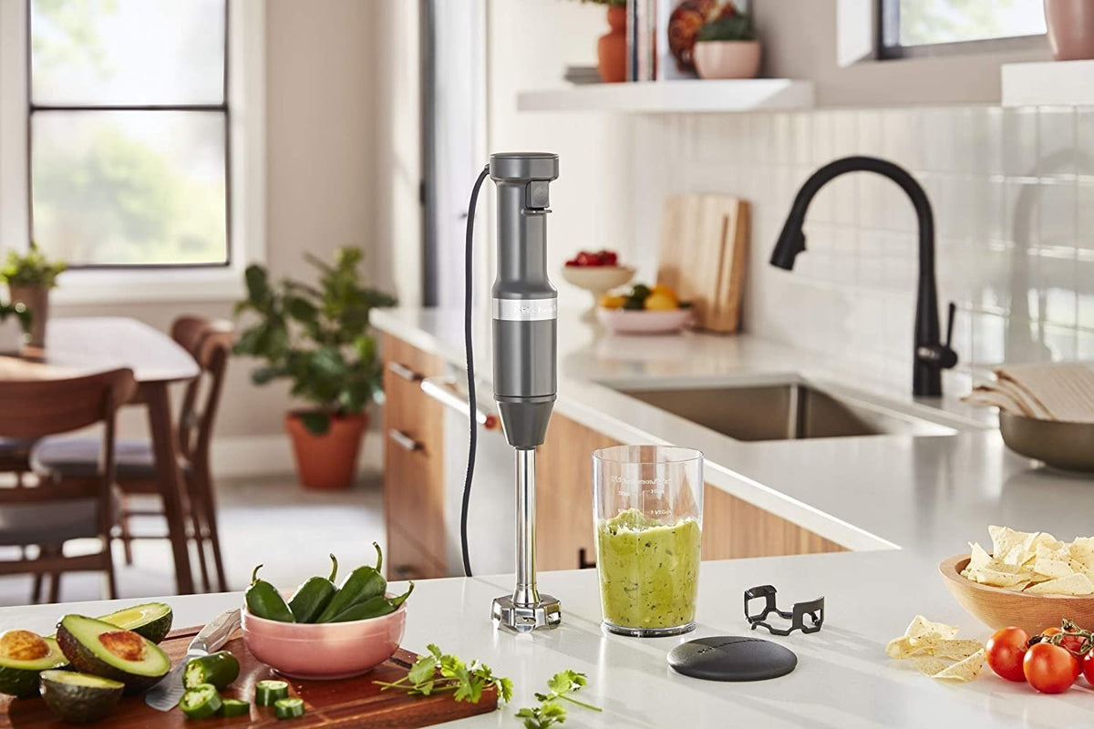 KitchenAid - Variable Speed Corded Hand Blender Charcoal Grey - KHBV53DG