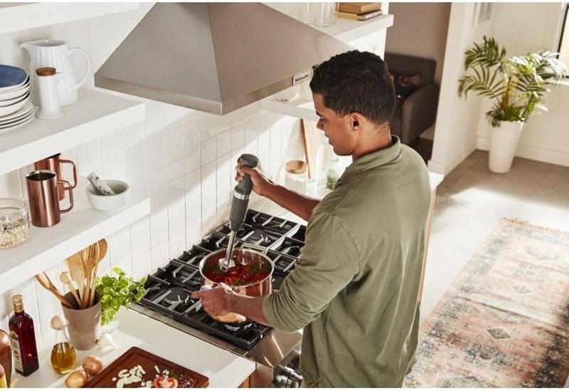 KitchenAid - Variable Speed Cordless Hand Blender with Accessories Charcoal Grey - KHBBV83DG - DISCONTINUED