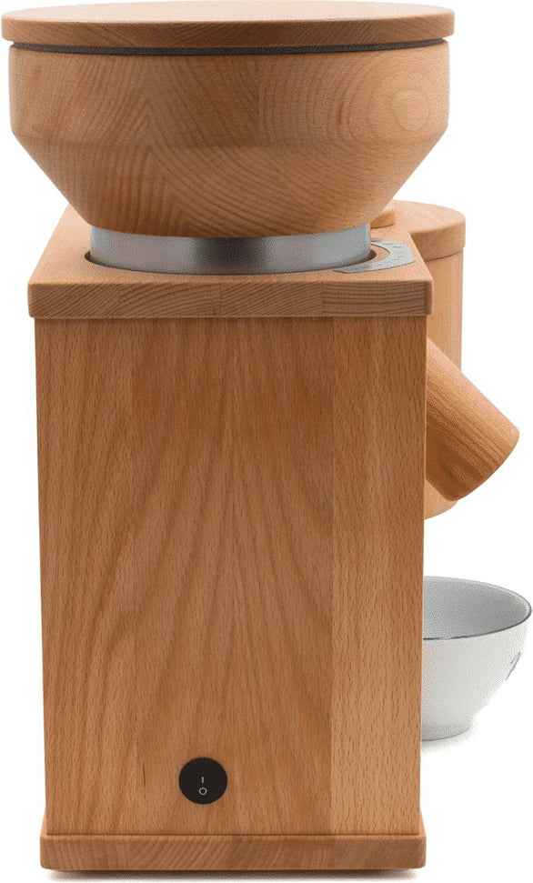 KoMo Mills - Duett 100 Beechwood Electric Mill and Flaker Combination Unit - 03011