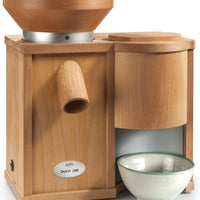 KoMo Mills - Duett 100 Beechwood Electric Mill and Flaker Combination Unit - 03011