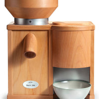 KoMo Mills - Duett 200 Beachwood Electric Mill and Flaker Combination Unit - 03008