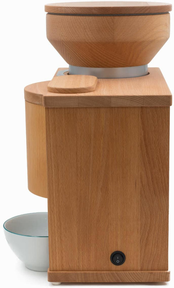 KoMo Mills - Duett 200 Beachwood Electric Mill and Flaker Combination Unit - 03008