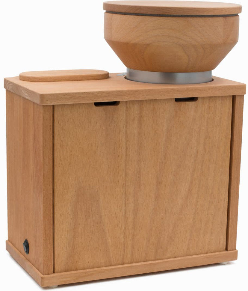 KoMo Mills - Duett 200 Beachwood Electric Mill and Flaker Combination Unit - 03008