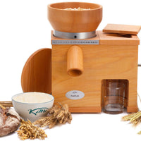 KoMo Mills - FidiFloc Medium Electric Mill and Hand Crank Flaker Combination Unit - 03009