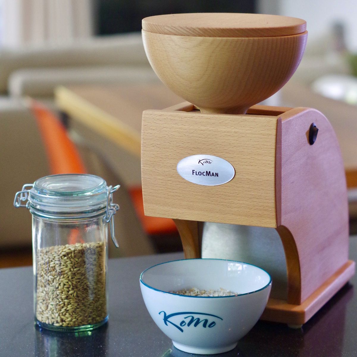 KoMo Mills - FlocMan Oat/Grain Electric Flaker - 01001