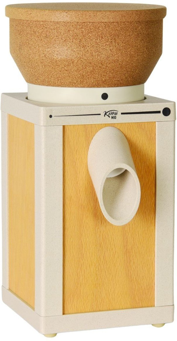 KoMo Mills - KoMo Mio Eco White/Natural Electric Grain Mill with Beechwood & Arboblend Housing - 02052