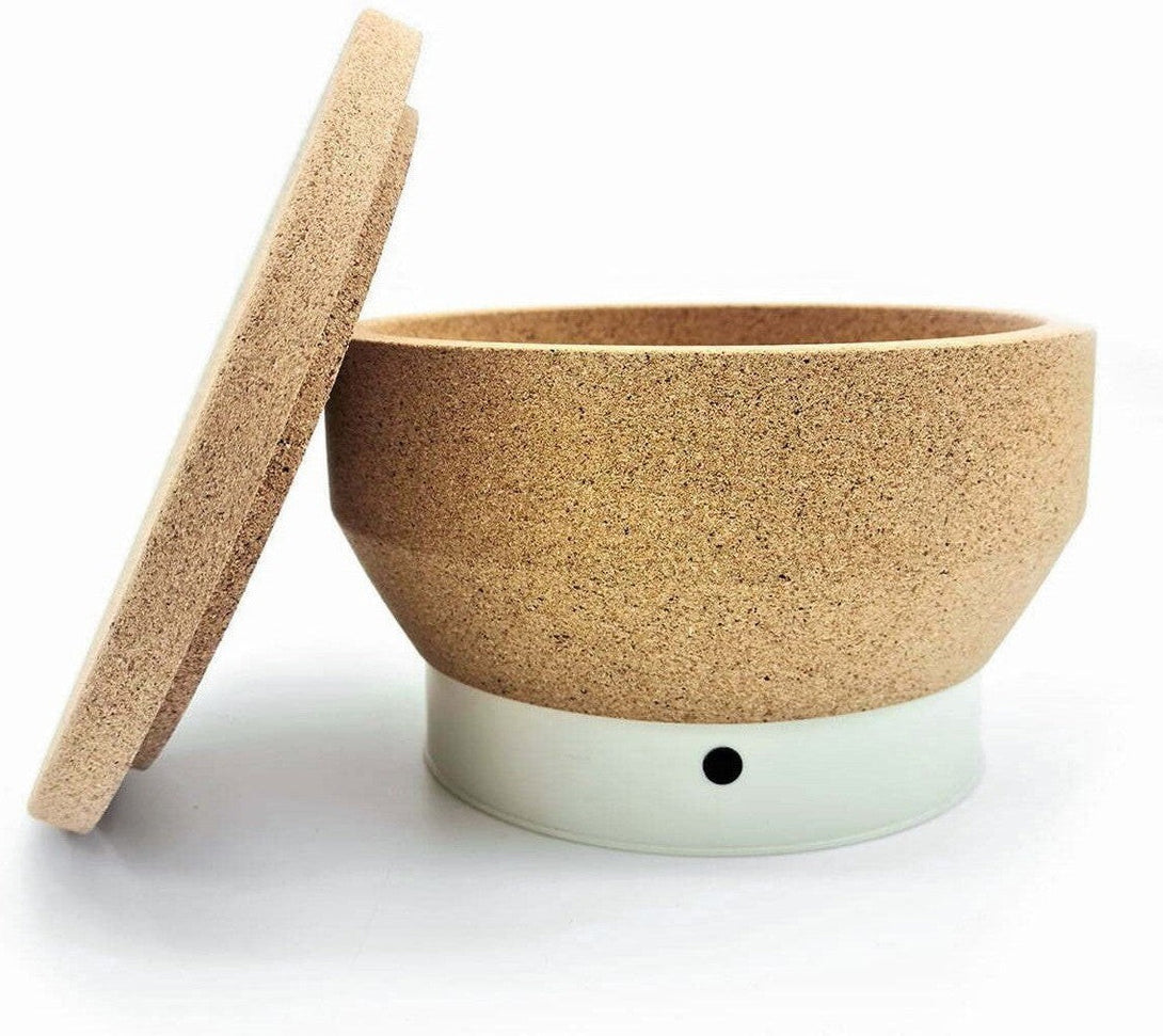 KoMo Mills - KoMo Mio Eco White/Natural Electric Grain Mill with Beechwood & Arboblend Housing - 02052