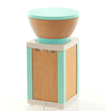 KoMo Mills - KoMo Mio Green/Mint Electric Grain Mill with Beechwood & Arboblend Housing - 02043