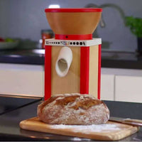 KoMo Mills - KoMo Mio Red Electric Grain Mill with Beechwood & Arboblend Housing - 02041