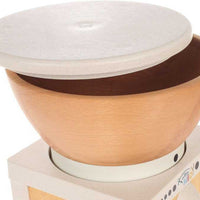 KoMo Mills - KoMo Mio White/Natural Electric Grain Mill with Beechwood & Arboblend Housing - 02039