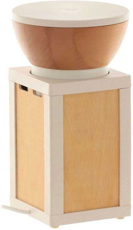 KoMo Mills - KoMo Mio White/Natural Electric Grain Mill with Beechwood & Arboblend Housing - 02039