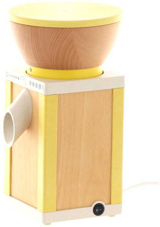 KoMo Mills - KoMo Mio Yellow Electric Grain Mill with Beechwood & Arboblend Housing - 02040