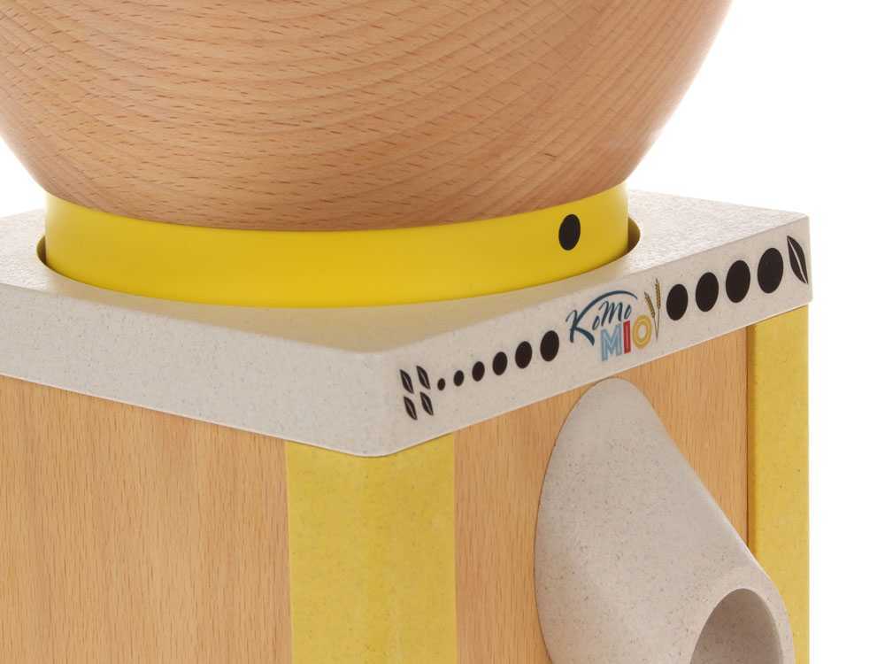KoMo Mills - KoMo Mio Yellow Electric Grain Mill with Beechwood & Arboblend Housing - 02040