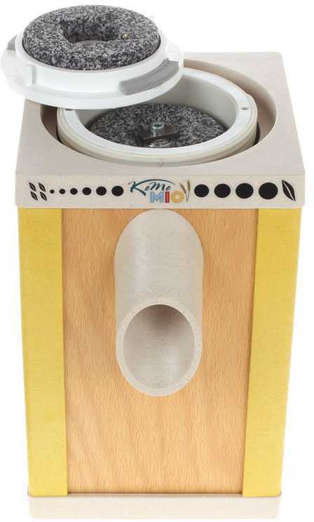 KoMo Mills - KoMo Mio Yellow Electric Grain Mill with Beechwood & Arboblend Housing - 02040
