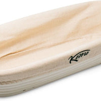 KoMo Mills - Oblong Bread Proofing Basket with Linen Liner - 06046
