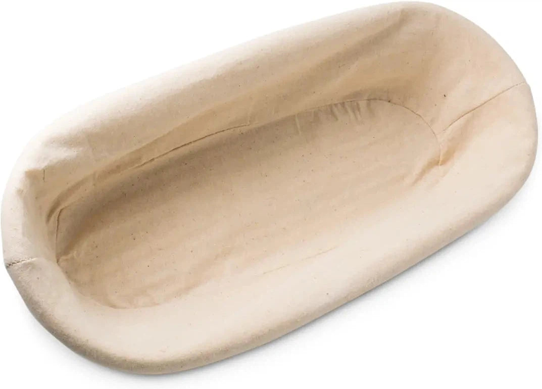 KoMo Mills - Oblong Bread Proofing Basket with Linen Liner - 06046