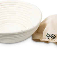 KoMo Mills - Round Proofing Basket with Linen Liner - 06045