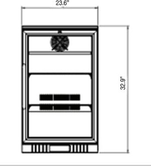 Kool-It - 24" Swing Glass Door Merchandiser Refrigerator - KGM-6