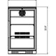 Kool-It - 24" Swing Glass Door Merchandiser Refrigerator - KGM-6