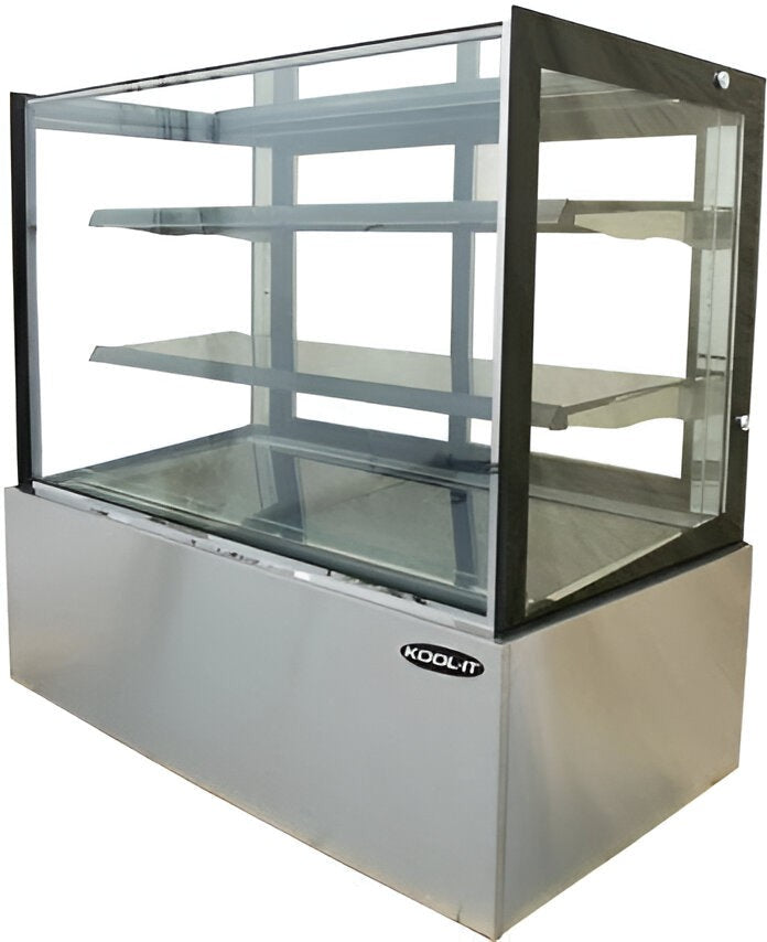 Kool-It - 36" Refrigerated Flat Glass Display Case - KBF-36 (Pre-Order Now, ETA 9-10 Weeks)